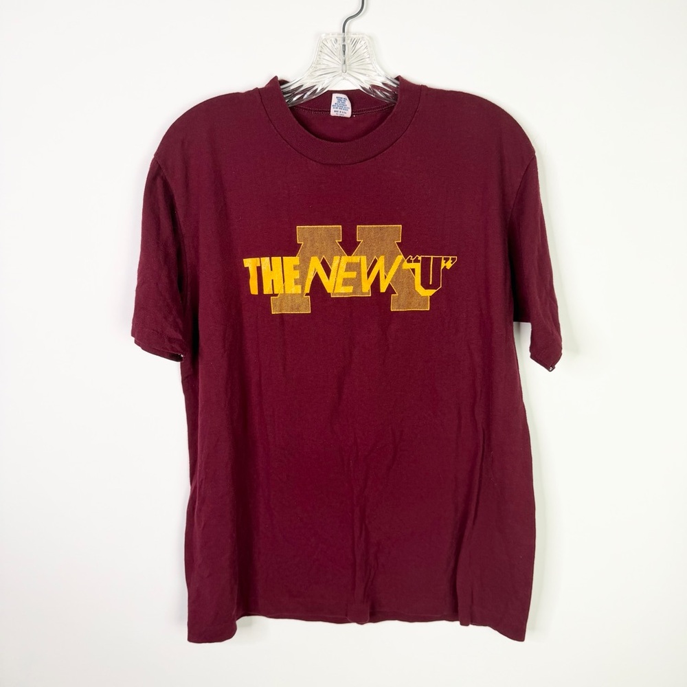 Vintage 80s Minnesota Gophers T Shirt Large College University Sports USA Made